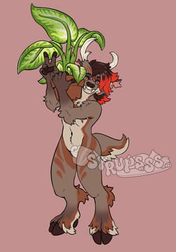 Proud Plant Papa Muntjac Sketch