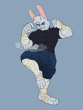 Buff Bunny Ryder Sketch