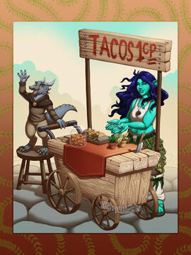 Taco Cart Illustration