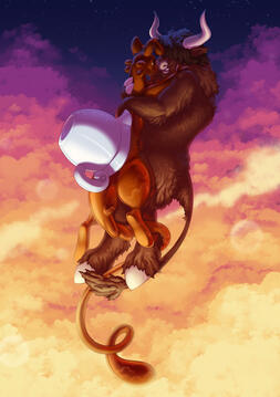 Syrup and Russel Illustration