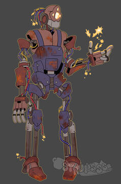 Warforged Bot Illustration