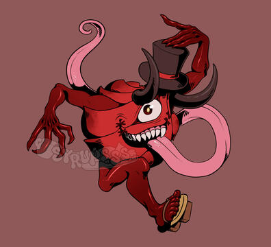 Demon Umbrella Illustration